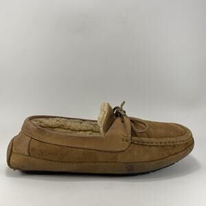 UGG Byron Leather Chestnut Sheepskin 5102 Comfort Slippers Mens Size US 9